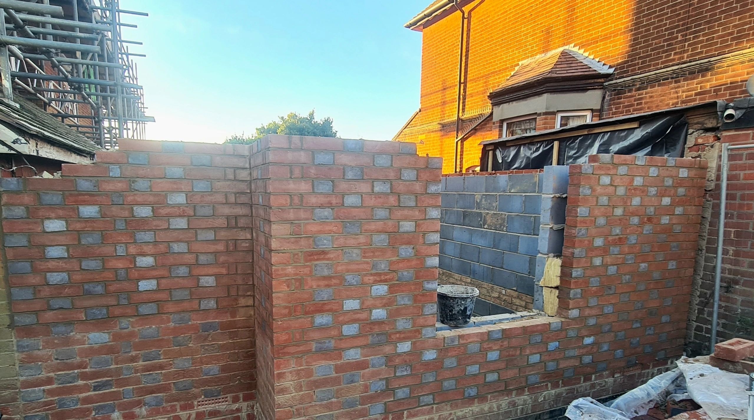 Brick cleaning project — before and after